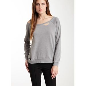 COPY - Chaser 50-50 Fleece Deconstructed Raglan Top